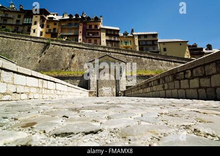 Frankreich, Hautes Alpes, Briancon, Vauban Stadt, Weltkulturerbe der UNESCO, Embrun Tor Stockfoto