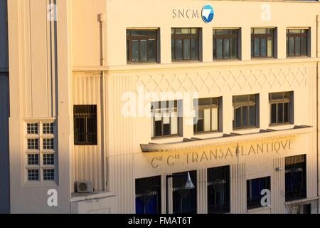 Bouches-du-Rhône, Frankreich, Marseille, Euromediterranee Bereich La Joliette Bezirk, Euromediterranee Boulevard, ehemalige Stockfoto