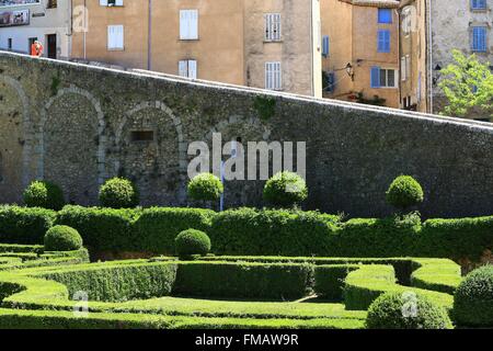 Frankreich, Var, Provence Verte, Entrecasteaux, Gärten des Schlosses Stockfoto