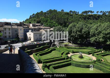 Frankreich, Var, Provence Verte, Entrecasteaux, Gärten des Schlosses Stockfoto