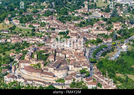 Frankreich, Dordogne, Belves, beschriftete Les Plus Beaux Dörfer de France (die schönsten Dörfer Frankreichs), das Dorf Stockfoto