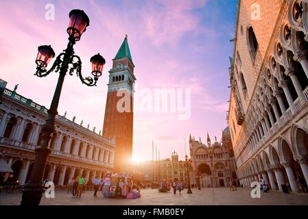 Italien, Veneto, Venedig, Piazza San Marco Stockfoto