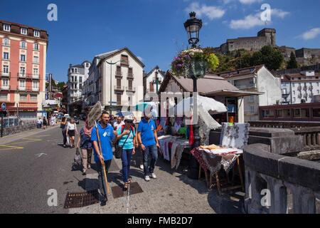 Frankreich, Hautes Pyrenäen, Lourdes, Bezirk des Heiligtums Stockfoto