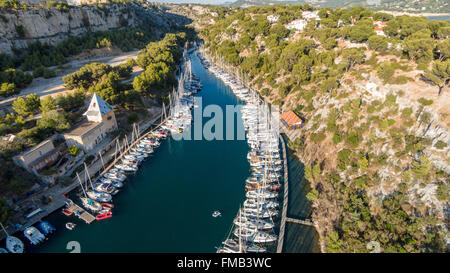 Frankreich, die Bucht von Port-Miou Bouches du Rhône, Cassis, Calanques Nationalpark Stockfoto