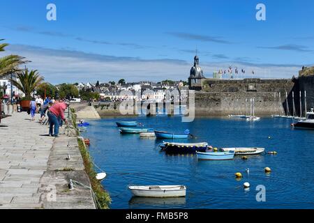 Frankreich, Finistere, Concarneau, Ville Close (Stadtmauer) Stockfoto