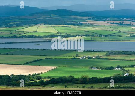 Irland, County Donegal, Grianan of Aileach, Ansicht des Hains von Grianan of Aileach Stockfoto