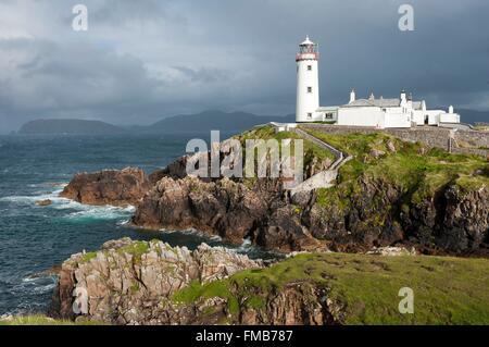 Irland, County Donegal, Fanad Head Leuchtturm Stockfoto