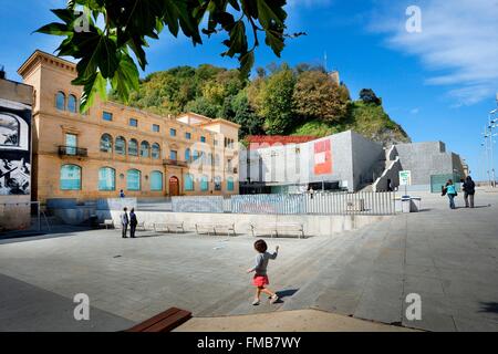 Spanien, Baskenland, Provinz Guipúzcoa Provinz (Guipuzkoa), San Sebastian (Donostia), Kulturhauptstadt Europas 2016, San Telmo Stockfoto