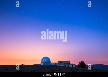 Frankreich, Alpes Maritimes, regionalen natürlichen reservieren der Voralpen von Azur, Caussols, Website der astronomischen Beobachtung des Fachs Stockfoto