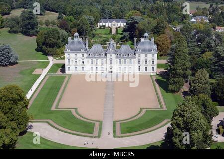 Frankreich, Loir et Cher, Cheverny, Schloß (Luftbild) Stockfoto