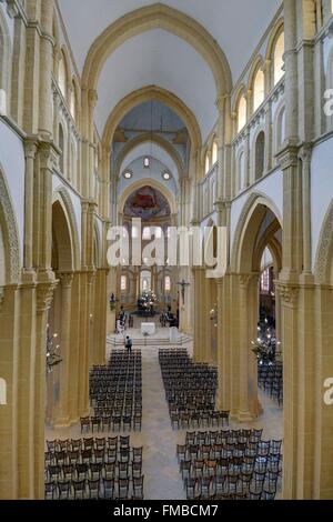 Frankreich, Saone et Loire, Paray le Monial, der Basilika des Heiligen Herzens Stockfoto