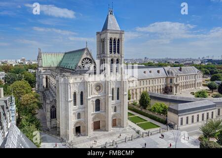 Frankreich, Seine-Saint-Denis, Saint-Denis, der Basilika-Kathedrale und der ehemaligen Abtei, die im Jahre 1811 die Schule von wurde der Stockfoto