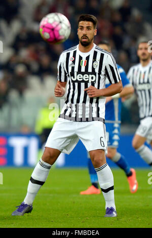 Turin, Italien. 12. März 2016. Sami Khedira Juventus Torino 03.11.2016 Juventus Stadium, Fußball Calcio Serie A 2015/2016 Juventus - Sassuolo. Foto Filippo Alfero / Credit: Insidefoto/Alamy Live-Nachrichten Stockfoto