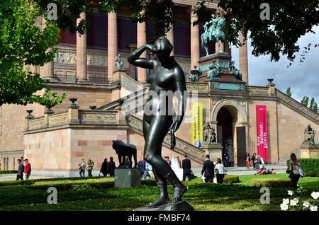 Deutschland, Berlin, Museumsinsel, Weltkulturerbe der UNESCO, Alte Nationalgalerie Stockfoto