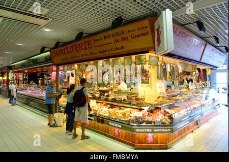 Frankreich, Indre et Loire, Tours, Halles Markt, Feinkost Stockfoto