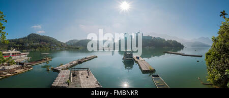 Schöne landschaftliche Sunmoon See, Nantou, Taiwan Stockfoto