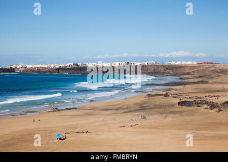 El Cotillo Stadt, Strand, Insel Fuerteventura, Kanarische Inseln, Spanien, Europa Stockfoto