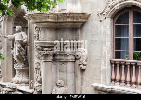 Die Kirche Fassade Cova Sant Ignaci, Manresa, Katalonien, Spanien. Stockfoto