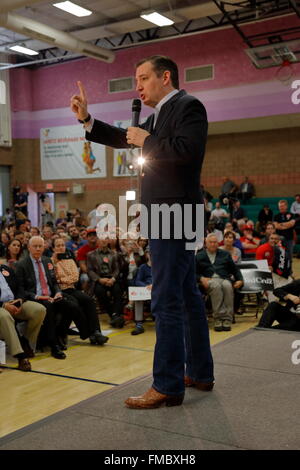 US-Senator Ted Cruz Kampagnen in Las Vegas vor republikanischen Nevada Caucus Stockfoto