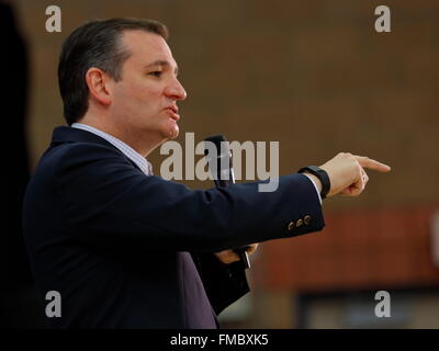 US-Senator Ted Cruz Kampagnen in Las Vegas vor republikanischen Nevada Caucus Stockfoto