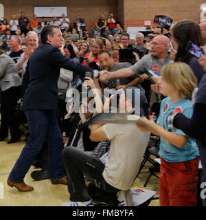 US-Senator Ted Cruz Kampagnen in Las Vegas vor republikanischen Nevada Caucus Stockfoto