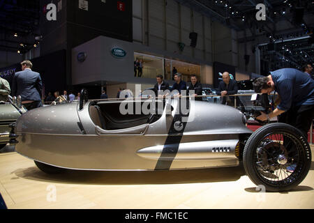 Morgan Konzept EV3 auf dem Genfer Autosalon 2016 Stockfoto