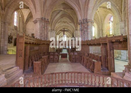 Indre, Frankreich Saint Marcel, Kirche Saint-Marcel, stall Stockfoto