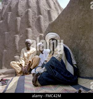 Nationalen Festival der Kunst und Kultur, Mousgoum ethnische Gruppe, urige Hütte im Prüfkopf, Maroua, Kamerun, Far North Stockfoto