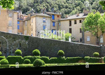 Frankreich, Var, Provence Verte, Entrecasteaux, Gärten des Schlosses Stockfoto