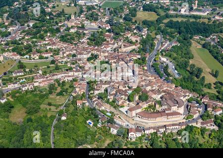 Frankreich, Dordogne, Belves, beschriftete Les Plus Beaux Dörfer de France (die schönsten Dörfer Frankreichs), das Dorf Stockfoto