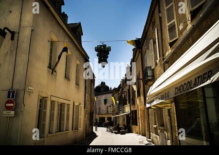 Frankreich, Cote d ' or, Nuits Saint Georges, die touristische Route des Grands Crus de Bourgogne, Climats, Terroirs Burgunds aufgeführt Stockfoto