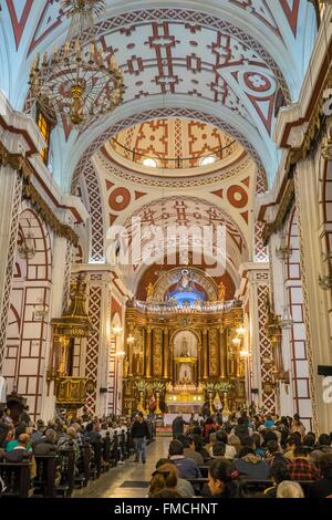 Peru, Lima, die Altstadt (Weltkulturerbe der UNESCO), die Kirche San Francisco Stockfoto