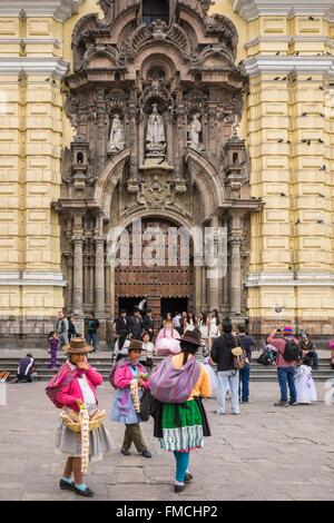 Peru, Lima, die Altstadt (Weltkulturerbe der UNESCO), San Francisco Kirche, Hochzeit Stockfoto