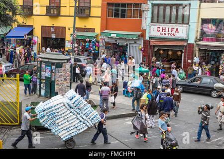 Peru, Lima, die Altstadt (Weltkulturerbe der UNESCO), Barrio Chino (Chinatown) in der Nähe der Mercado Central Stockfoto