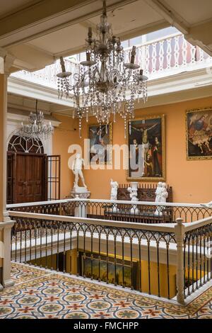 Peru, Lima, die Altstadt (Weltkulturerbe der UNESCO), Hotel Espana, ehemaliger Palast jetzt hostel Stockfoto