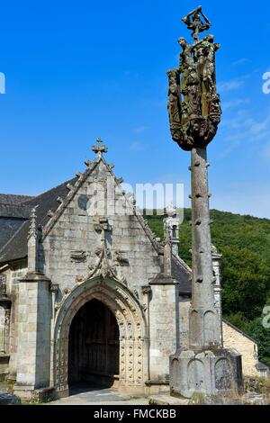 Frankreich, Finistere, St. Herbot, späten gotischen Kapelle des St. Herbot Stockfoto