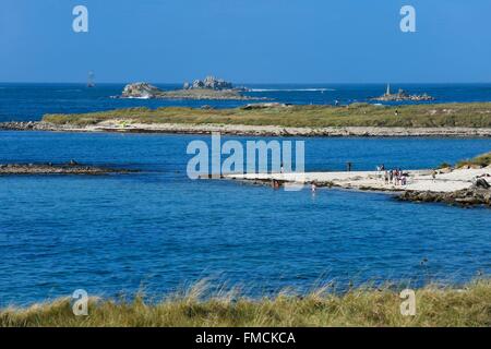 Frankreich, Finistere, Landeda, die Dünen von Sainte Marguerite Stockfoto