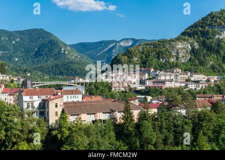 Frankreich, Jura, Saint-Claude im Herzen des regionalen Naturparks Haut Jura Stockfoto