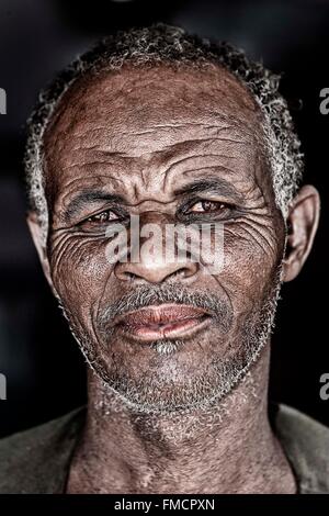 Senegal, Sahel, Ferlo Region, Widou Thiengoly, Peul Mann Stockfoto