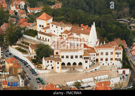 Pálacio da Vila, Nationalpalast in Sintra, Portugal São Martinho (Sintra), Europa Stockfoto