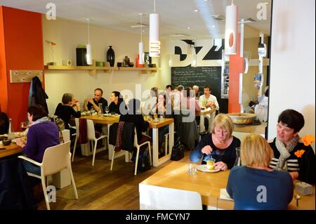 Frankreich, Cote d ' or, Kulturlandschaft von Burgund Klimaten aufgeführt als Weltkulturerbe der UNESCO, Dijon, Restaurant DZ beneidet Stockfoto
