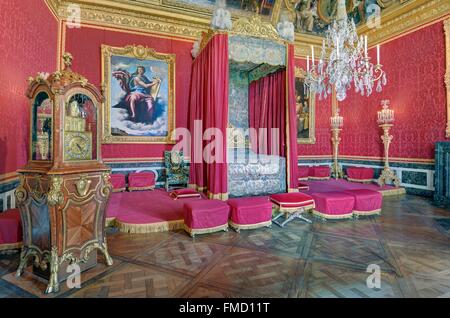 Frankreich, Yvelines, Schloss von Versailles als Weltkulturerbe der UNESCO aufgeführt, Merkur Zimmer war eines der König Schlafgemach mit Stockfoto