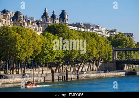 Frankreich, Paris, die Ufer der Seine im 16. arrondissement Stockfoto