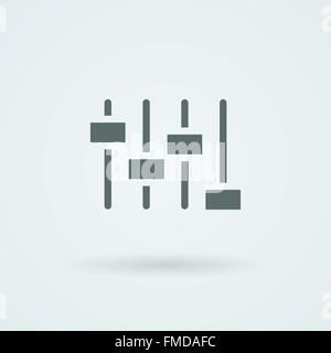 Vektor-Equalizer-Symbol. Musik-Sound Wave-Symbol. Stock Vektor