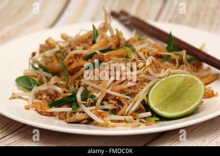 Padthai (Thai-Stil Nudel) Stockfoto