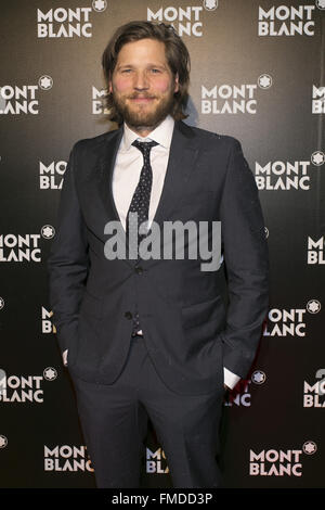 Prominenten Besuch Montblanc Store Opening Hamburg mit: Sebastian Stroebel Where: Hamburg, Deutschland bei: 9. Februar 2016 Stockfoto