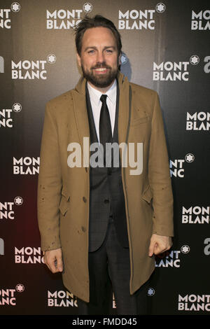 Prominenten Besuch Montblanc Store Opening Hamburg mit: Steven Gaetjen Where: Hamburg, Deutschland bei: 9. Februar 2016 Stockfoto