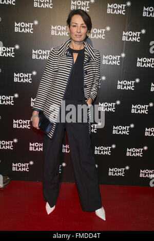 Teilnahme an Montblanc Store Opening Hamburg mit prominenten: Sabrina Staubitz Where: Hamburg, Deutschland bei: 9. Februar 2016 Stockfoto