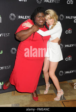 Hollywood, CA, USA. 11. März 2016. 11. März 2016 - Hollywood, Kalifornien - Gabourey Sidibe, Kaitlin Doubleday. 33. jährlichen PaleyFest - '' Imperium '' im Dolby Theatre statt. Bildnachweis: Byron Purvis/AdMedia Credit: Byron Purvis/AdMedia/ZUMA Draht/Alamy Live-Nachrichten Stockfoto