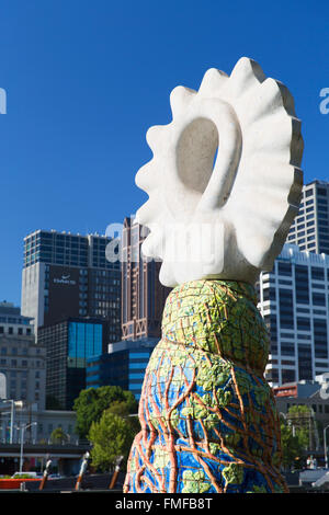 Skulptur an der Southbank Promenade, Melbourne, Victoria, Australien Stockfoto